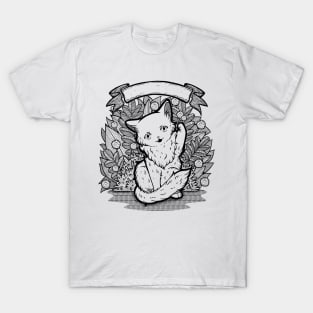 Kitty Final Boss Illustration T-Shirt